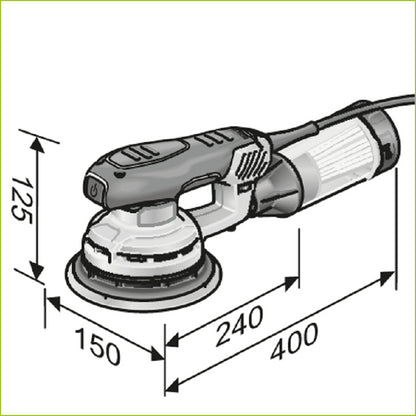 SET Rotativa excéntrica FLEX ORE 5-150 EC 150 mm